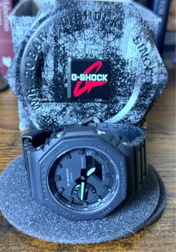 Casio G-Shock GA-2100-1A1 "CasiOak" Stealth Black - Complete Set