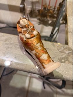 Egyptian Pharaoh Sarcophagus Set - Mummy Figurine + Large Decor + Mold/Tray