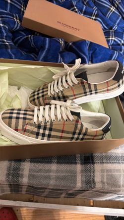 Burberry Men's Vintage Check Low-Top Sneakers