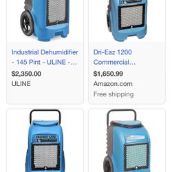 DRI Z AIR DEHUMIDIFIERS FOR SALE $1200obo