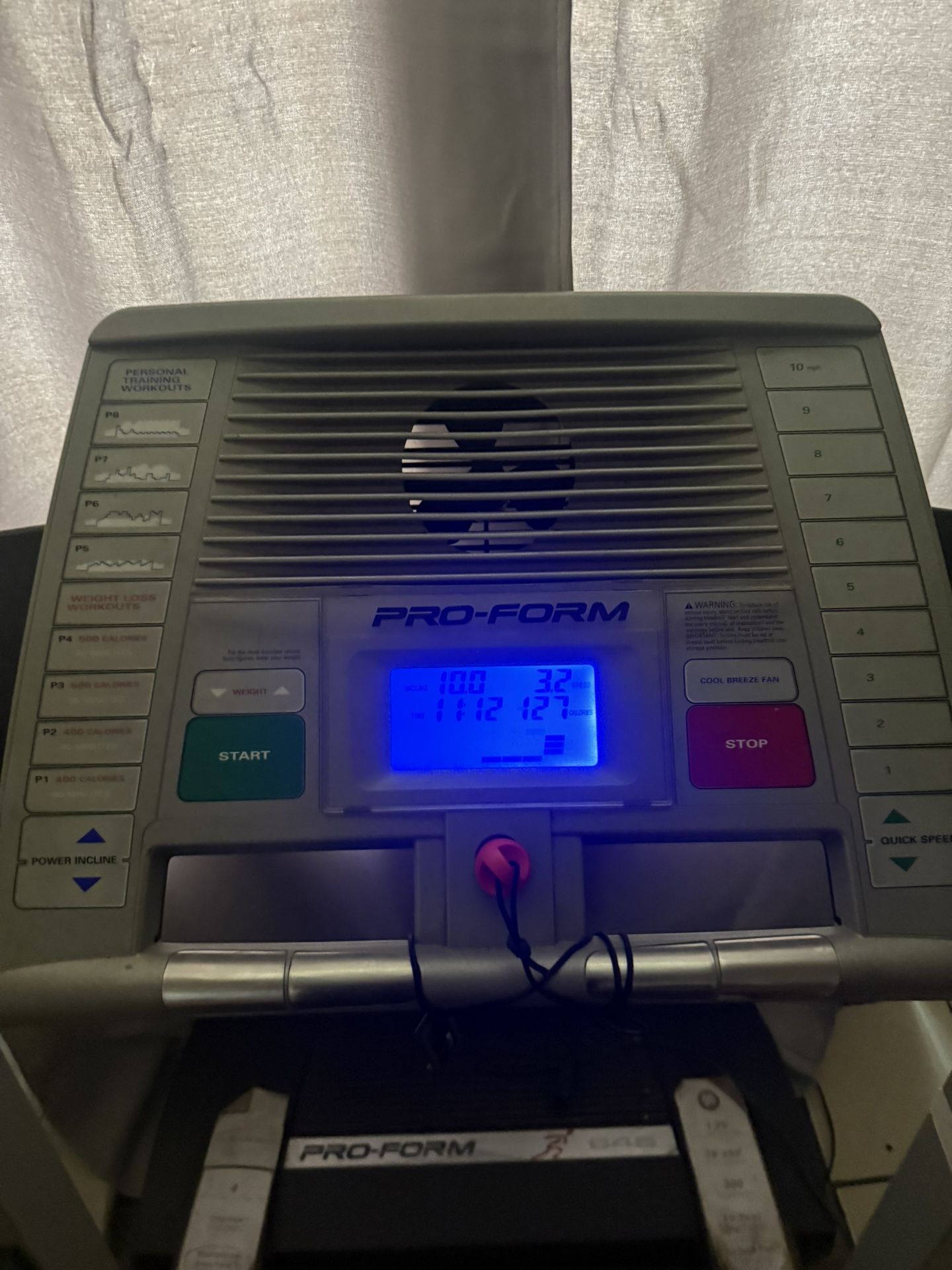 Pro Form Treadmill