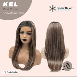 JBE Kel Snowflakes Lace Front Pine Cone M/L