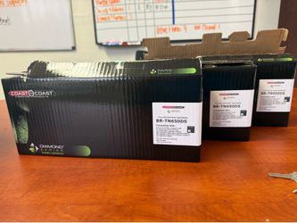 3 NEW Brother TN650 Compatible Black Toner Cartridges – $40