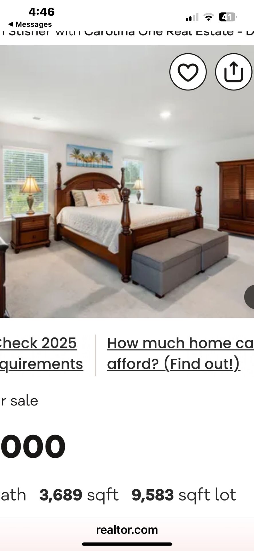 King Size Bed, Real Wood