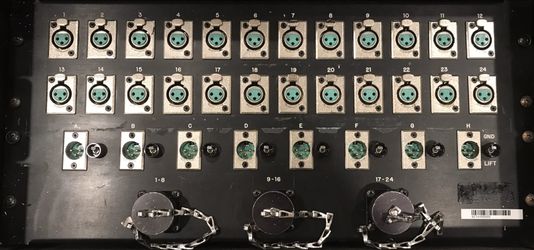 Whirlwind 24-8 3 way split snake