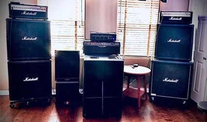 Marshall Speaker Full Set Up For Band