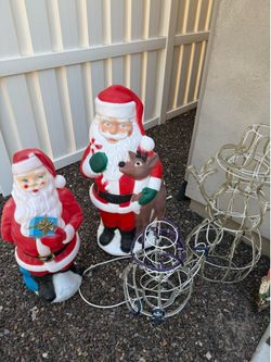 Christmas Blow Molds and LED Snowmen