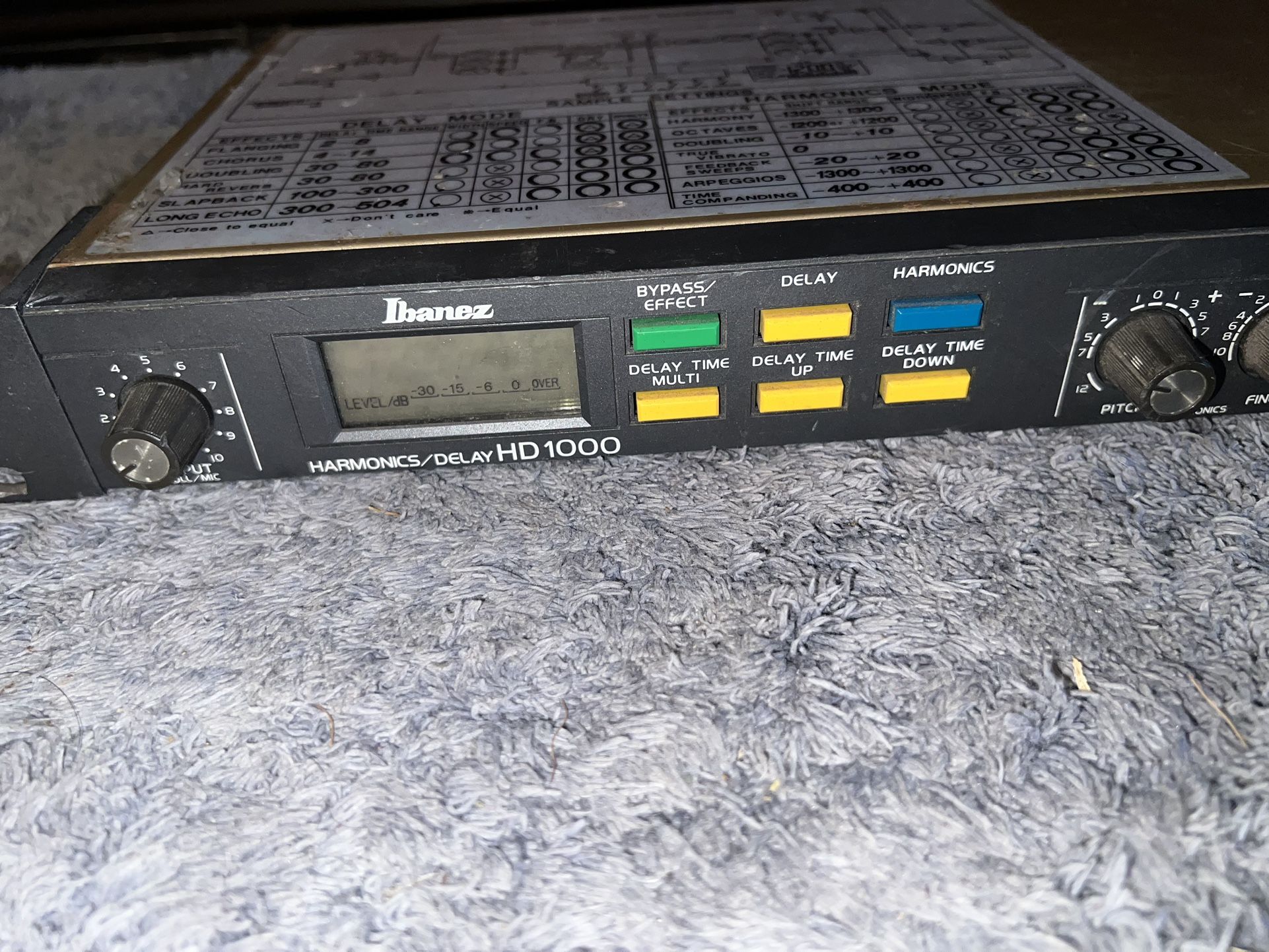 Ibanez HD1000 ハーモニクスディレイ IBANEZ HARMONICS/DELAY HD 1,000