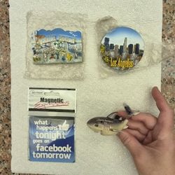 4 Quality Souvenir CA Fridge Magnets