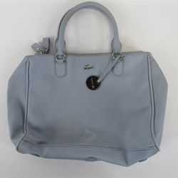 Lacoste Light Blue Womens Shoulder Bag Medium Size 13"x9"x4" EUC