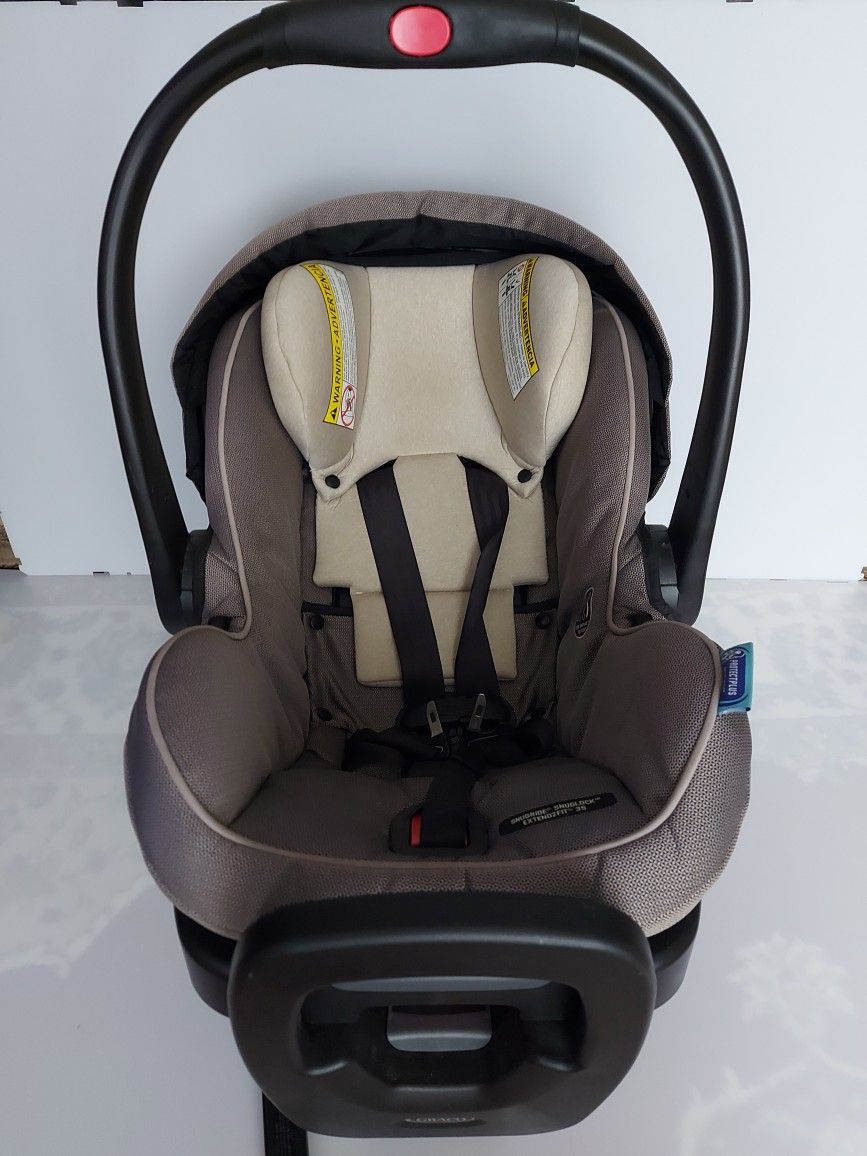 Car Seat For Kids Graco Snugride, Snuglock Extended2 Fit Black/beige