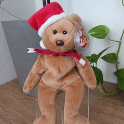 TY BEANIE ORIGINAL BABY 1997 HOLIDAY TEDDY BEAR 