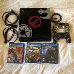 (NEGOTIABLE)MINT**limited Edition PS4 Pro 1TB 2x Controllers And 3x Games