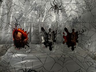 Horror characters shot glasses