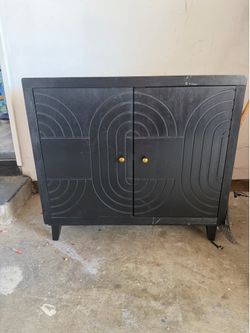 MOVING SALE! Black Storage Cabinet