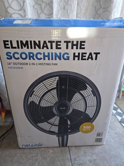 Newair 18" Outdoor 2in1 Misting Fan New (Price Is Firm)