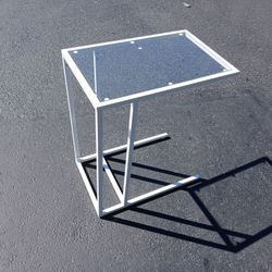 Ikea Glass Metal Frame Side Table Nightstand