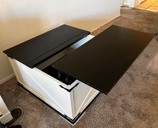FARMHOUSE LIFT COFFEE TABLE WITH STORAGE