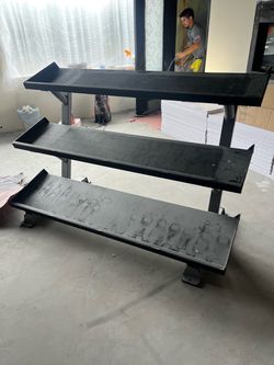 Heavy duty welded steel weight rack