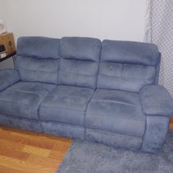 Blue Recliner Couch