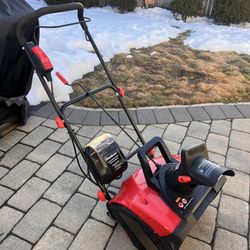 PowerSmart Cordless Electric Snow Blower Thrower 40 Volt **Works Well**