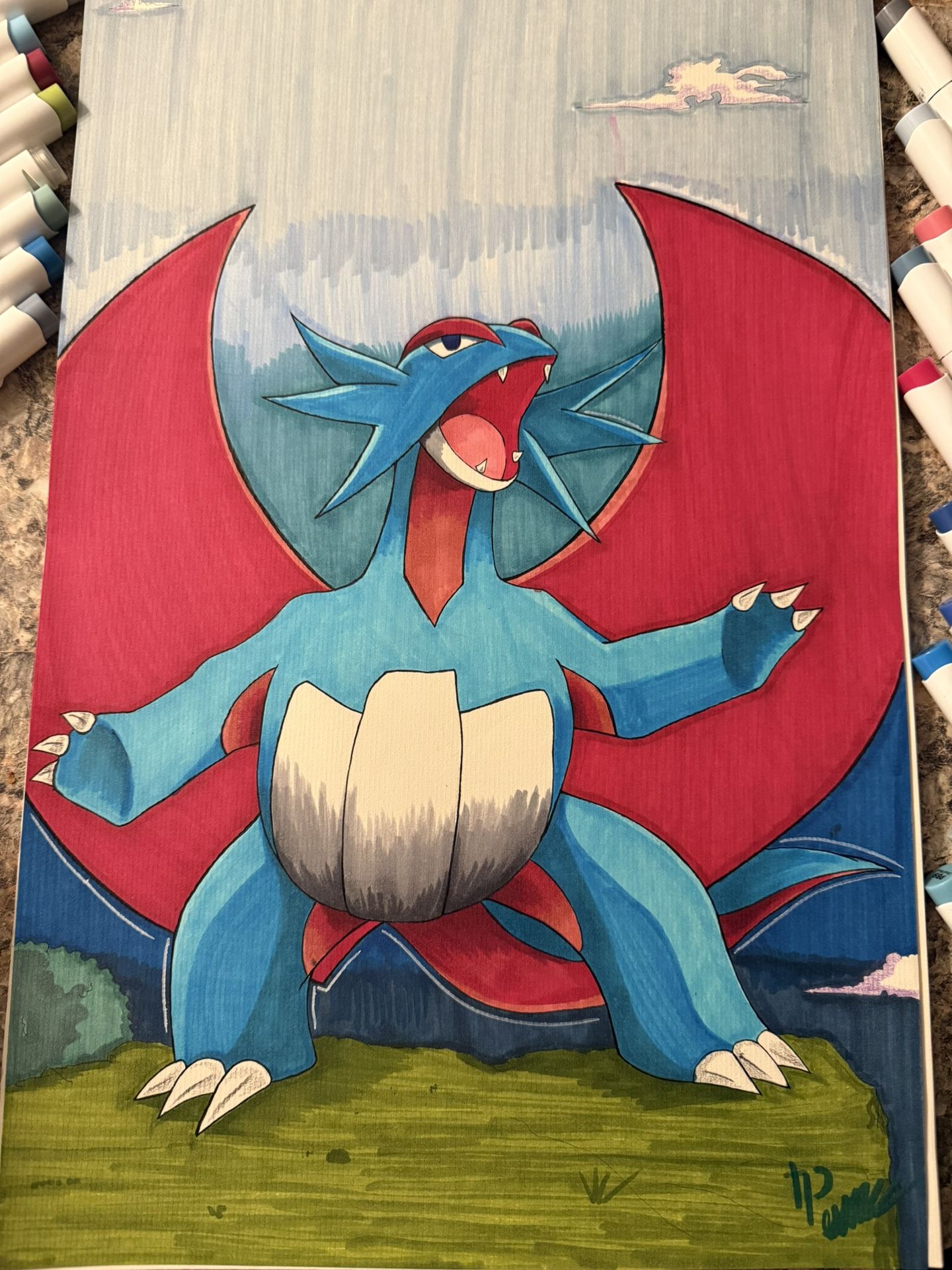 Salamence Pokémon Art In MY STYLE