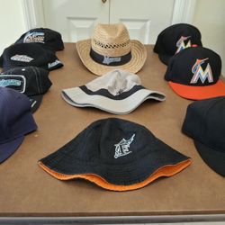 FLORIDA / MIAMI MARLINS MLB BASEBALL CAPS / HATS ALL PRICED FROM $5 TO $15 TODAY