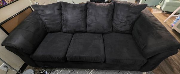 Black Polyester Couches