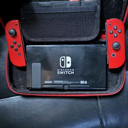 Nintendo Switch With Games And Case 