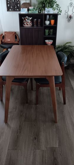 New MCM Dining Table and 2 Chairs  $250