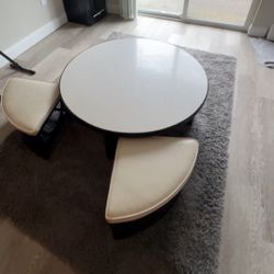 Coffee Table With Chairs 