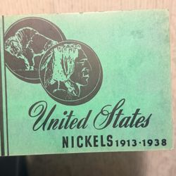 US Buffalo Nickels 1913–1938 Coin Folder