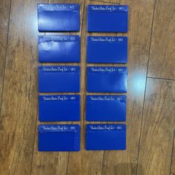 Set of 10 packages of 1971 U.S. coins