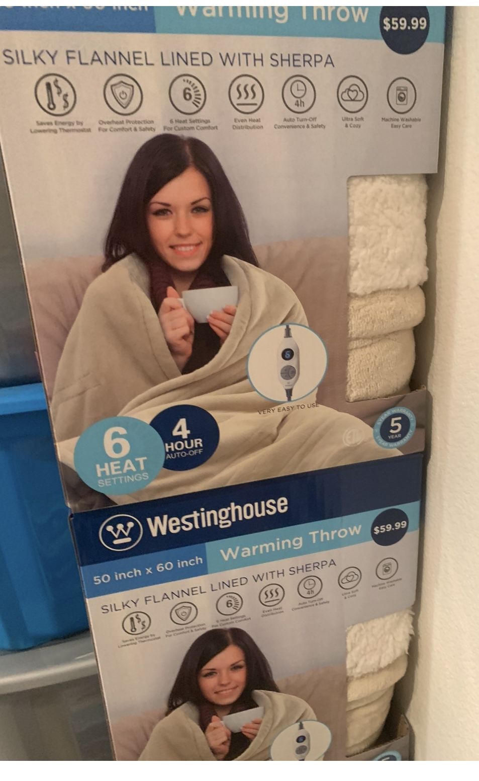 BRAND NEW ELECTRIC BLANKETS MAKE GREAT GIFTS RETAIL $60