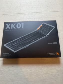 ProtoArc Foldable Bluetooth Keyboard, XK01 Tri-Fold Wireless