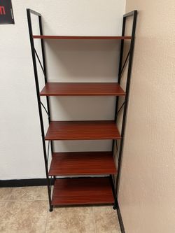 Cherry Five Shelf Bookcases