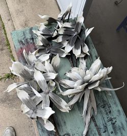 Set Of (3)Three Large Flowers For A Large Vase