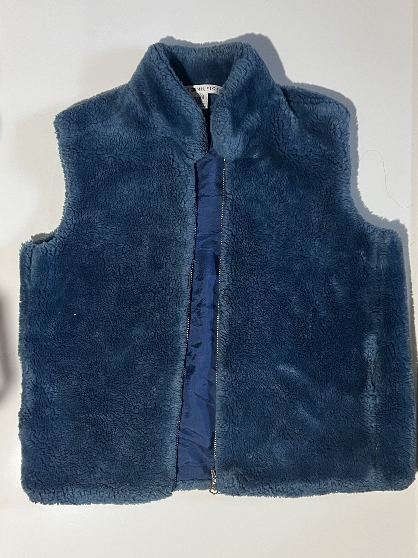 USED - Blue Fleece Vest by Tommy Hilfiger