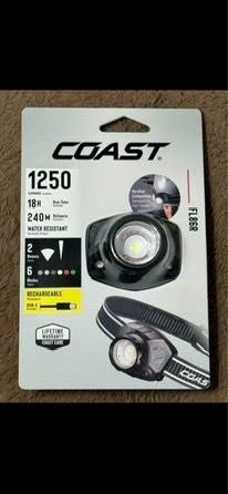 Coast FL86R 1250 Lumens LED Rechargeable Headlamp Flashlight