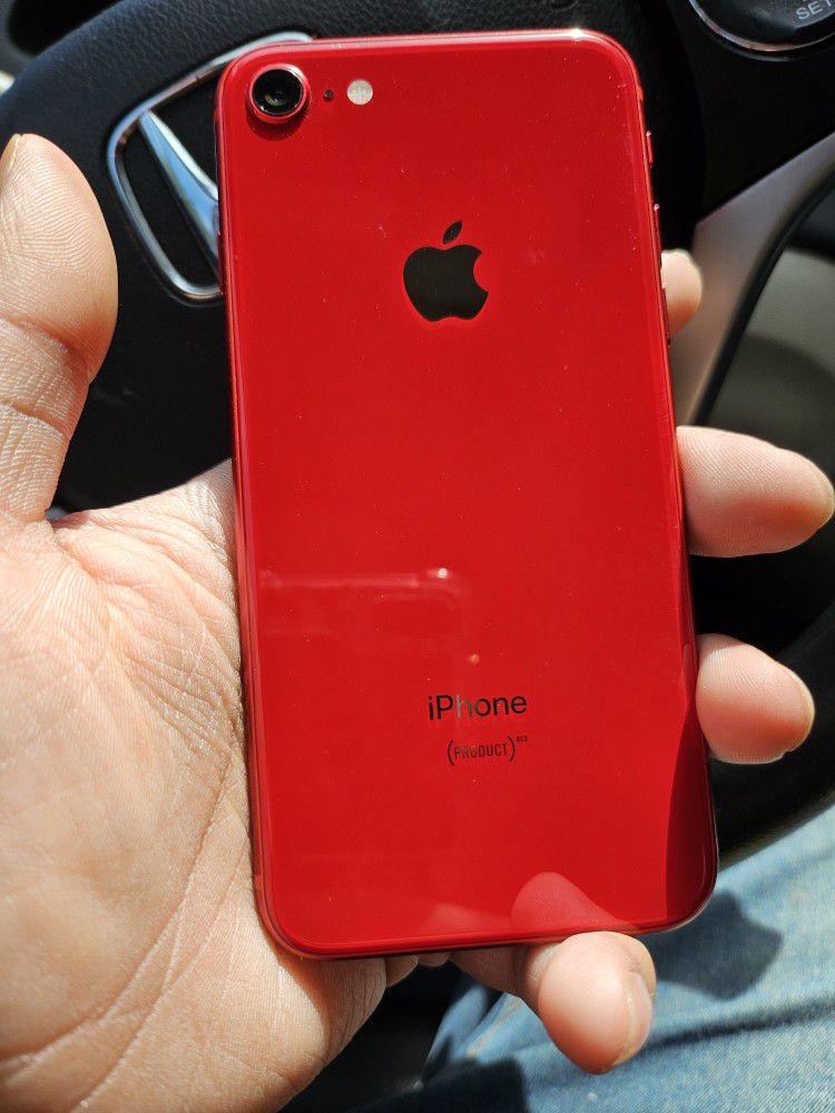 Iphone 8 Red 64gb, Unlocked,  Willing To Trade For A Samsung S10,S20, Google Pixel 5 Or Above 