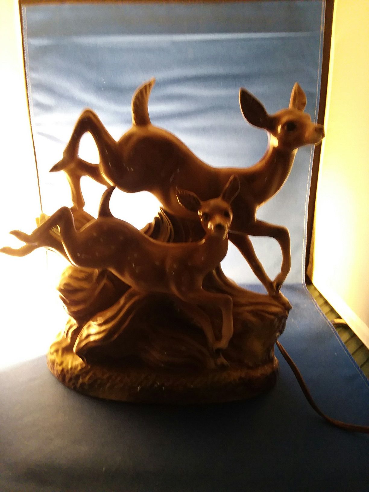 Doe and Fawn tv lamp