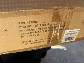 GreenLighting Paradigm Post Cap Cover 4-Pack Brown