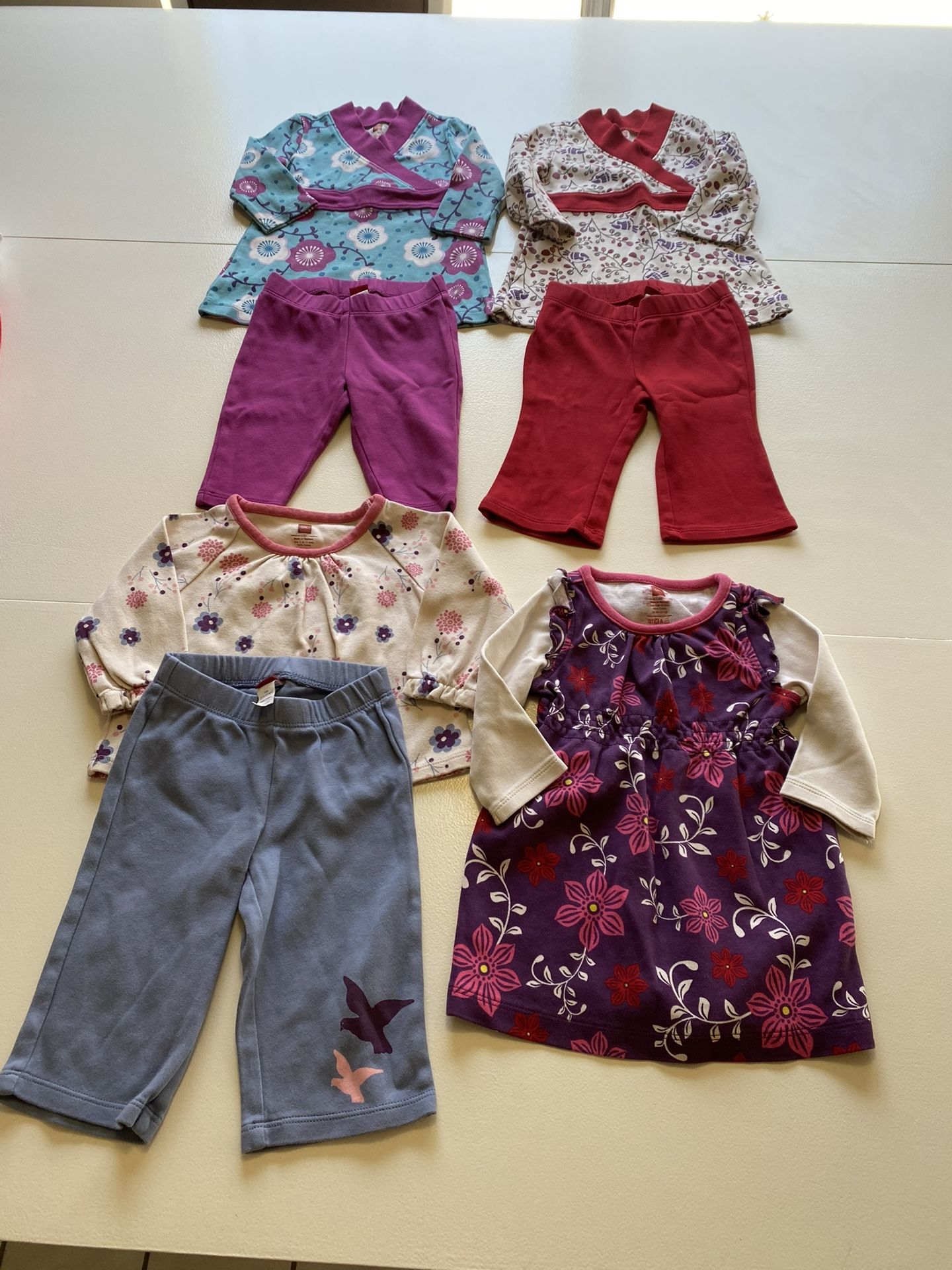 Girls Size 6-12 Month Tea Collection Clothing Bundle