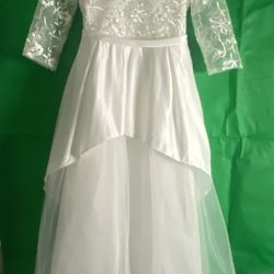 Girl White  Dress 