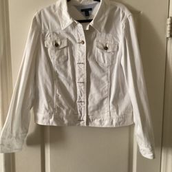 women’s Tommy Hilfiger White Jean Jacket