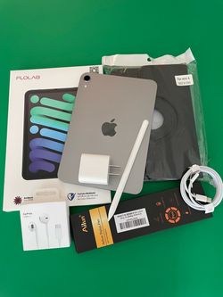 Apple Ipad Mini 6th Generation (8.3” Retina/2021) 64GB with stylus pen, case & Accessories (256GB $399)