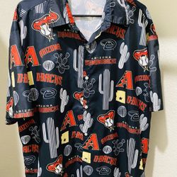 Tyson Arizona Diamondback Hawaiian Button Up Shirt