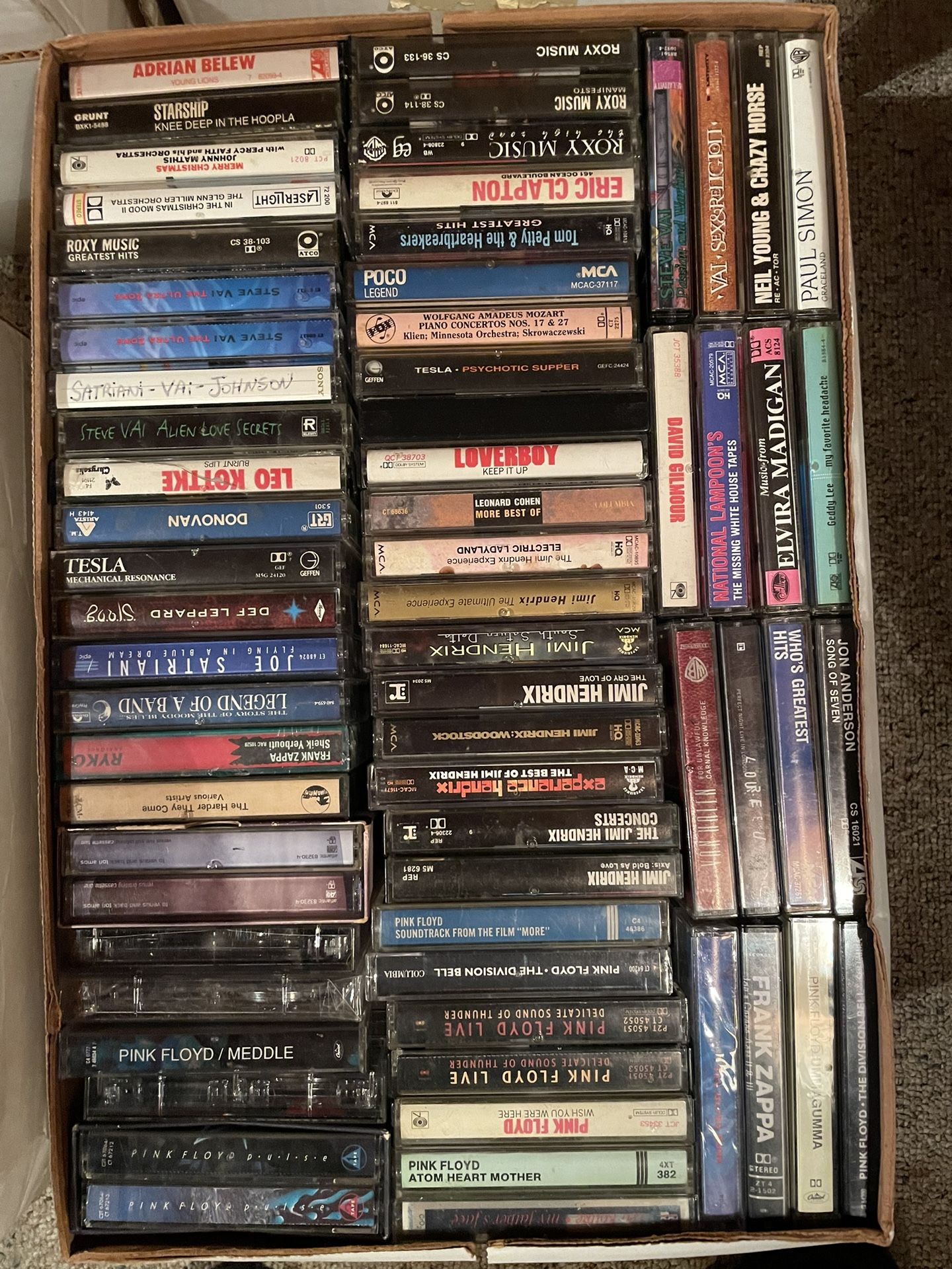 Rock Cassette Tape Lot