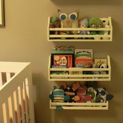 Set Of 2 Pottery Barn Kids Hanging Book Shelves For Kids Or Baby Room