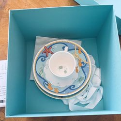Tiffany & Co. Sailor 3 Piece China Set - Baby Gift Set